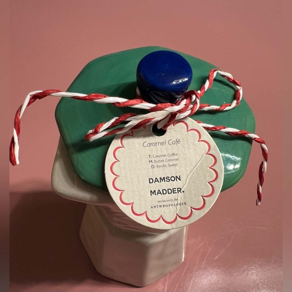 Anthropologie Candle Damson Madder Gourmand Caramel Cafe Figural Ceramic Candle - Picture 5 of 8
